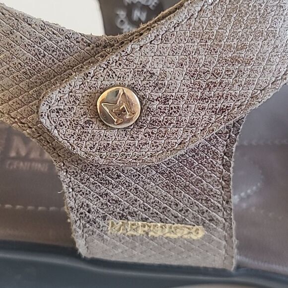 Mephisto Pattie Comfort Sandal Taupe Gold Size 41 - Picture 16 of 16